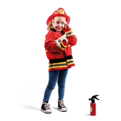 Dress Up Costume Set Firefighter Abc School Supplies