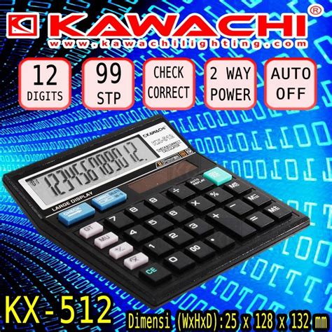 Jual Calculator Kalkulator Kawachi Kx Kx Shopee Indonesia