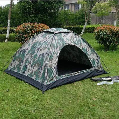 Portable camping tents single waterproof outdoor practical tent camping ...