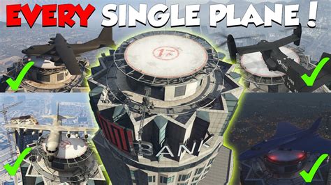 I Landed Every Plane On The Maze Bank Tower In Gta Online Youtube