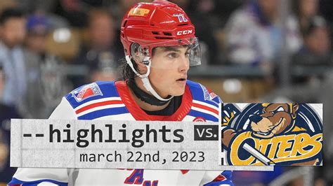 Game Highlights Rangers Vs Otters Mar 22nd 2023 Youtube