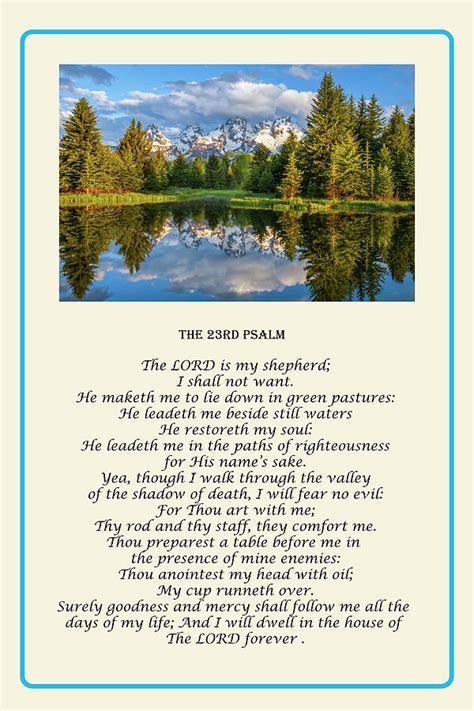 The Twenty Third Psalm Photograph By Harriet Feagin Photography Fine Art America