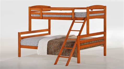 Single Top Double Bottom Wooden Bunk Bed Homegenies