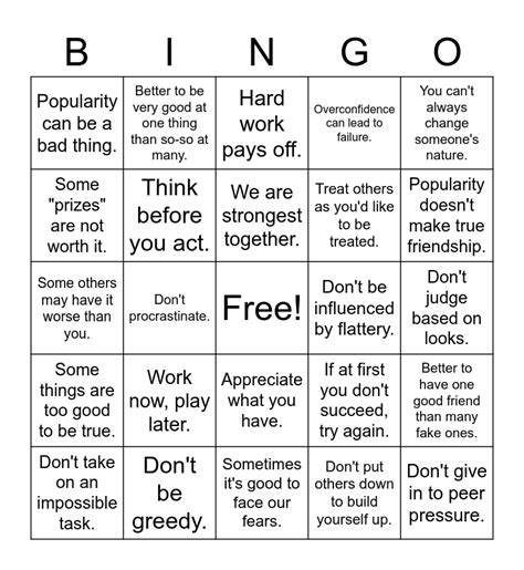 THEME BINGO Card