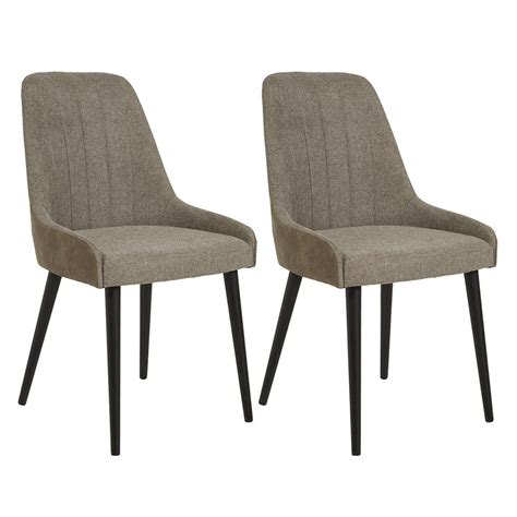 Felix Lot De Chaises Bi Mati Re Assise Tissu Avec Dos Simili Cuir