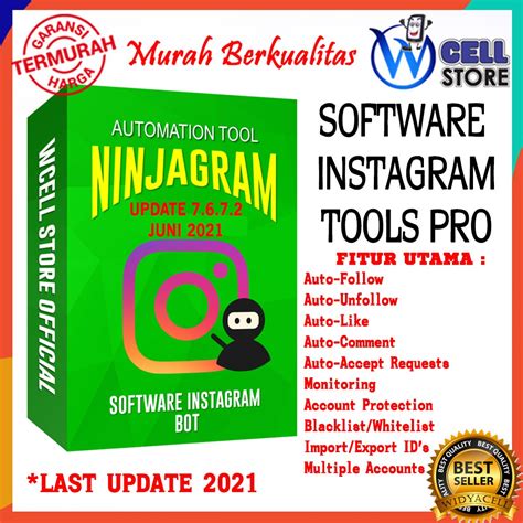 Jual Software Ninjagram Pro V7699 Update Agustus 2022 Auto Follow