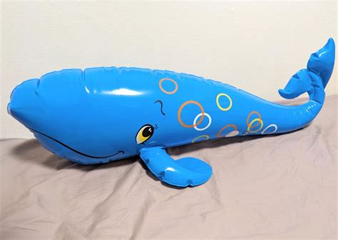 クジラ 空ビ 風船 レトロ Inflatable Whale Vintage Toy Animal浮き輪、浮き具｜売買されたオークション