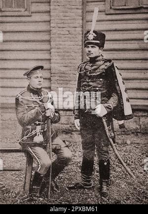 Imperial Russian Army Guards Cavalry Trumpeter In A Field Uniform