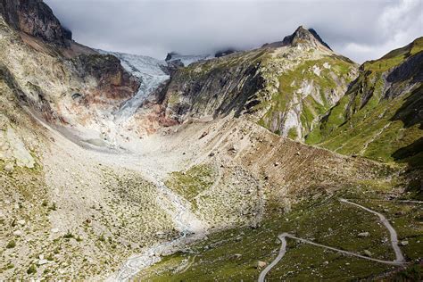 The Rapidly Receding Glacier De Pre De Bar In The Mont Photograph By