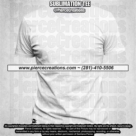 Custom Sublimation T Shirt Pierce Creations