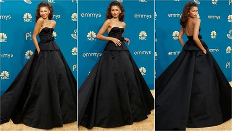 Emmy Awards 2022 Zendaya Arrives At The Emmys In A Breathtaking