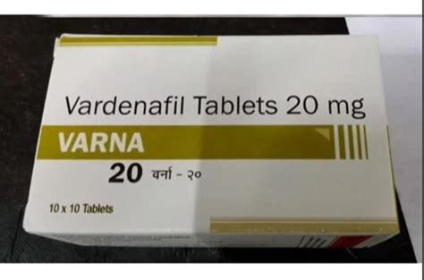 Varna 20mg Tablet At Rs 300 Stripe KHAMLA ROAD Nagpur ID 27541355062