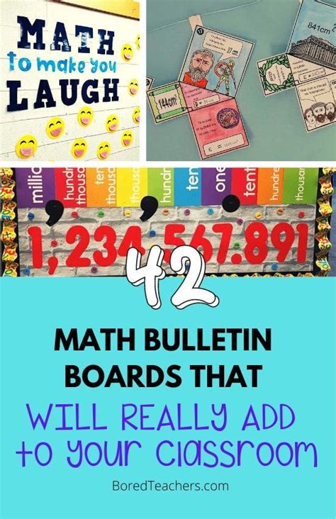 42 Amazing Math Bulletin Board Ideas For Your Classroom | Middle school ...