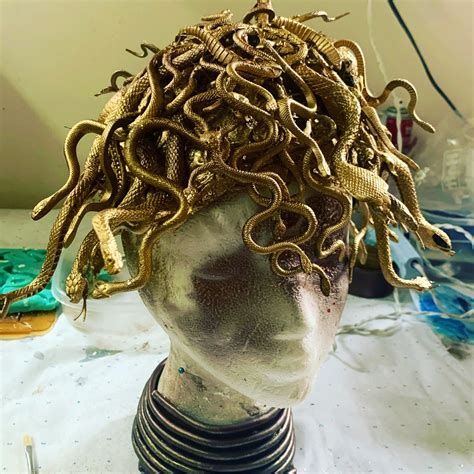 Homemade Medusa Costume Headpiece