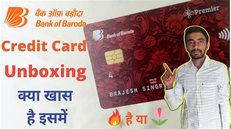 Bank Of Baroda Credit Card Unboxing Bank Of Baroda Premier Credit