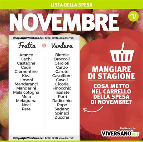 Frutta E Verdura Di Stagione A Novembre Qual La Migliore