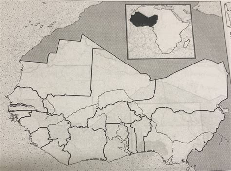 APHG West Africa Physical Map Diagram Quizlet