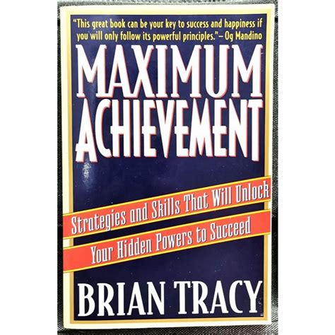 《LIGHTLY-USED》Brian Tracy -MAXIMUM ACHIEVEMENT : Strategies & Skills ...