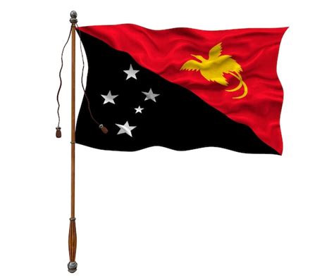 Bandeira Nacional De Papua Nova Guin Fundo Bandeira De Papua Nova