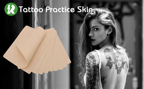 Tattoo Fake Skins Rayyl 10PCS Fake Skins Blank Tattoo Practice Skins 7