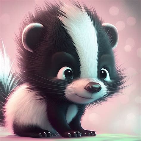 Skunk baby by bravenor88 on DeviantArt