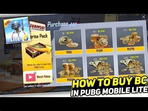 How To Buy Bc In Pubg Lite Pubglite Bc Purchase Kaise Karen