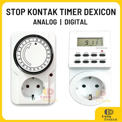 Jual Stop Kontak Timer 24 Jam Colokan Timer Saklar Analog