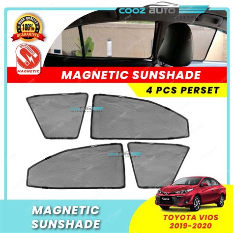 Toyota Vios 2019 2022 Magnetic Sun Shade Sunshade Shopee Malaysia