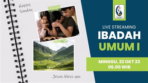 LIVE Ibadah Pagi GPdI Ekklesia Jember 22 Oktober 2023 YouTube