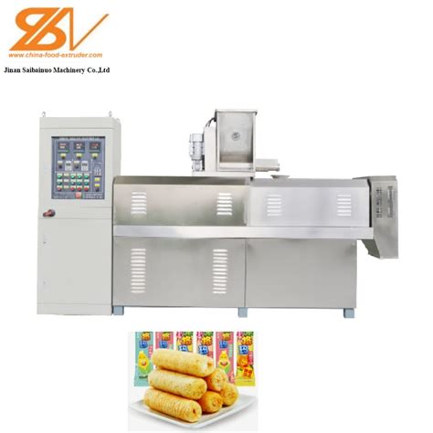 Automatic Center Filled Core Filling Snacks Corn Puff Machine China