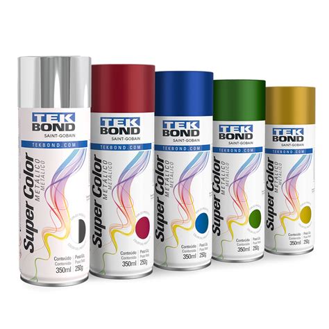 Tekspray Tinta Super Color Met Lico Tekbond