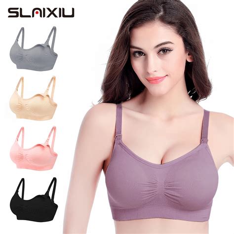 SLAIXIU Maternity Bra For Feeding Plus Size Nursing Bra Pregnancy Women