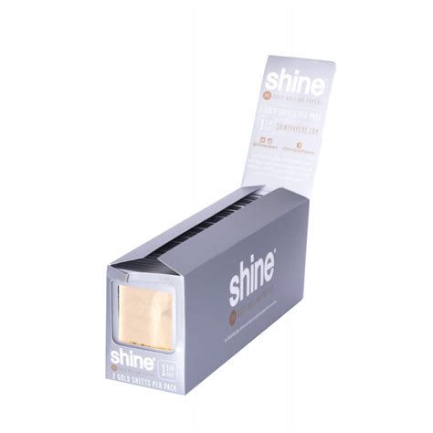 shine  gold papers  sheet packs smokertogood