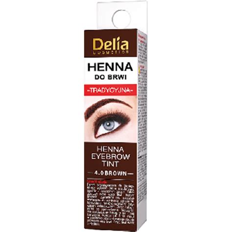 Delia Cosmetics Henna Do Brwi Tradycyjna Br Zowy