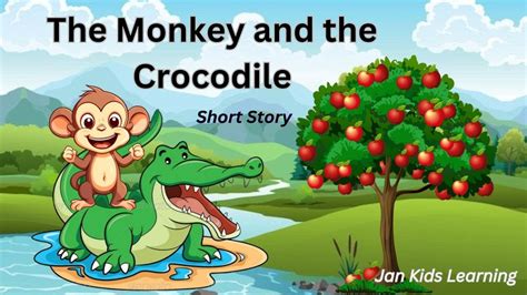 The Monkey And The Crocodile Story In English Aesops Fables Series