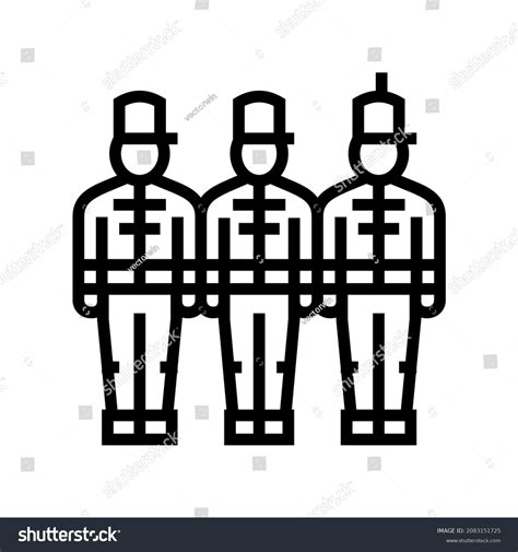 Marching People Parade Line Icon Vector Stock Vector Royalty Free 2083151725 Shutterstock