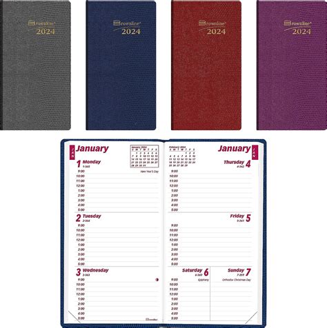 Brownline 2024 Traditional Weekly Pocket Planner Appointment Book 12 Months January To