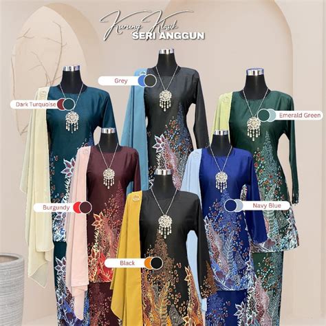 Kurung Batik Kurung Klasik Seri Anggun Xs Xl Kurung Moden Riau Kurung