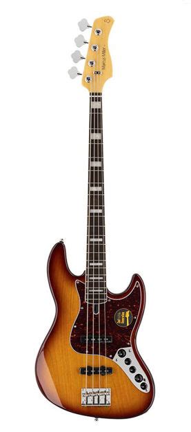 4sound Sire V7 2nd Gen Series Marcus Miller Alder 4 String Bass Guitar Tobacco Sunburst