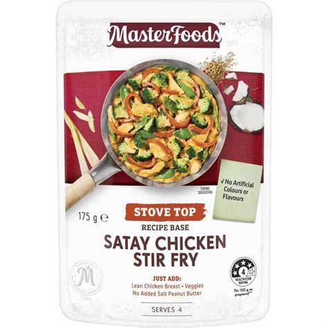 Buy Masterfoods Satay Chicken Stir Fry Recipe Base 175g Online