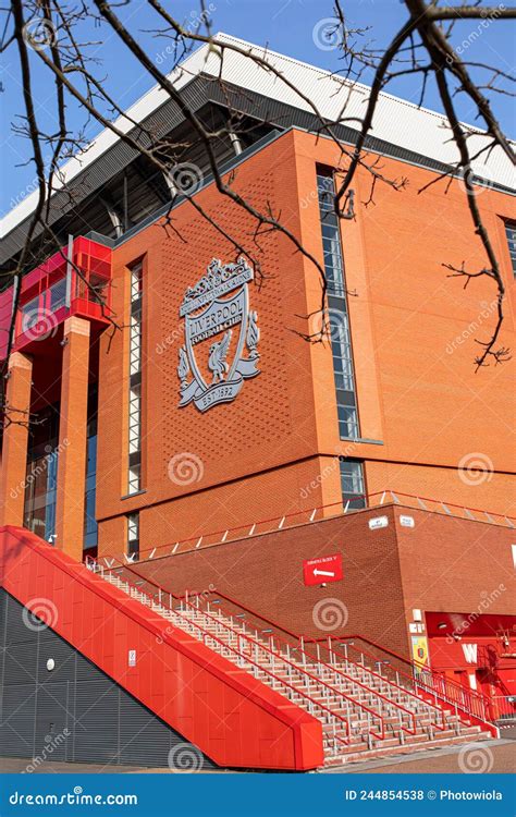 View Of The Anfield Stadium In Liverpool England Editorial Stock Photo