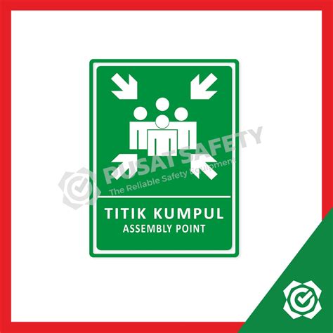 Jual Safety Sign Titik Kumpul Assembly Point 3M Shopee Indonesia