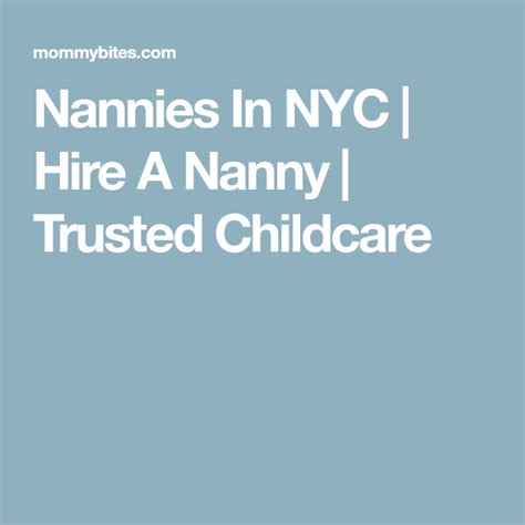 Nannies In Nyc Hire A Nanny Trusted Childcare Nanny Nanny Share