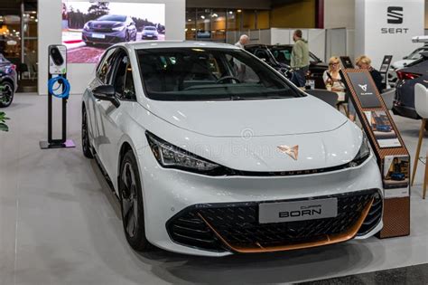 Fully Electric Car Cupra Born Premiere At A Motor Show 2023 Model