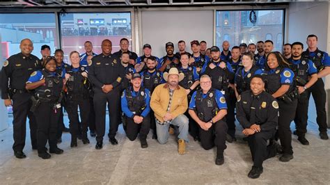 Garth Brooks Meets With Nashville Officers Department Honored At Ole