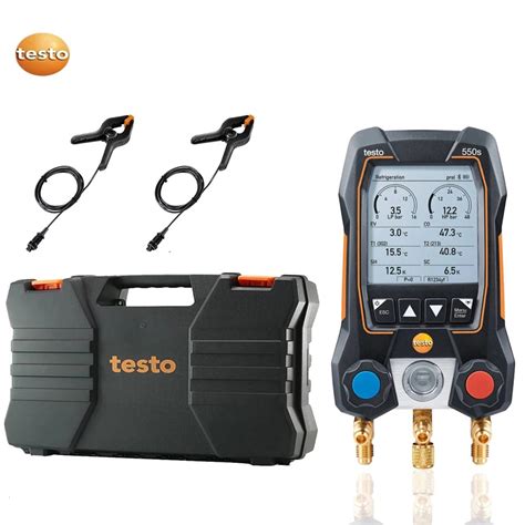 Testo 550s Smart Digital Manifold With Bluetooth And 2 Way Valve Block