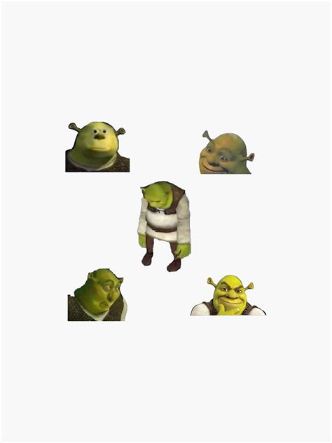 Shrek Meme Stickers Sticker For Sale By Cypherkoi Redbubble