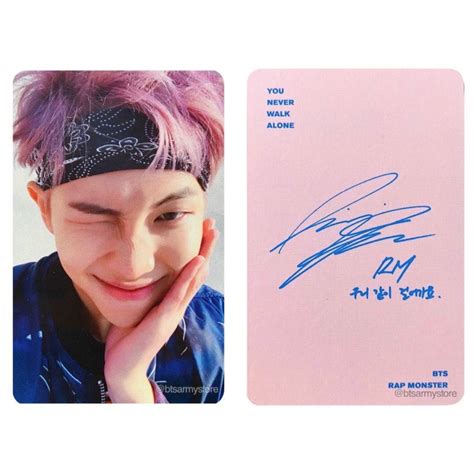 [instock] Bts You Never Walk Alone Ynwa Left Right Version Namjoon Photocard Tags Rm Suga