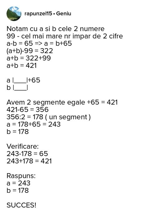 Diferenta A Doua Nr Este Naturale Este Daca Din Suma Lor Scadem