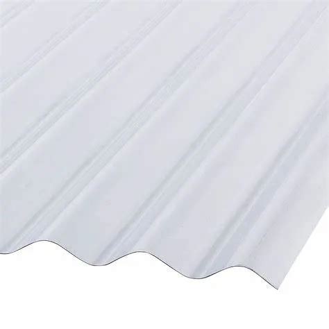 Plancha Fibra De Vidrio FRP Clear Corrugated Fiberglass Roof Panels